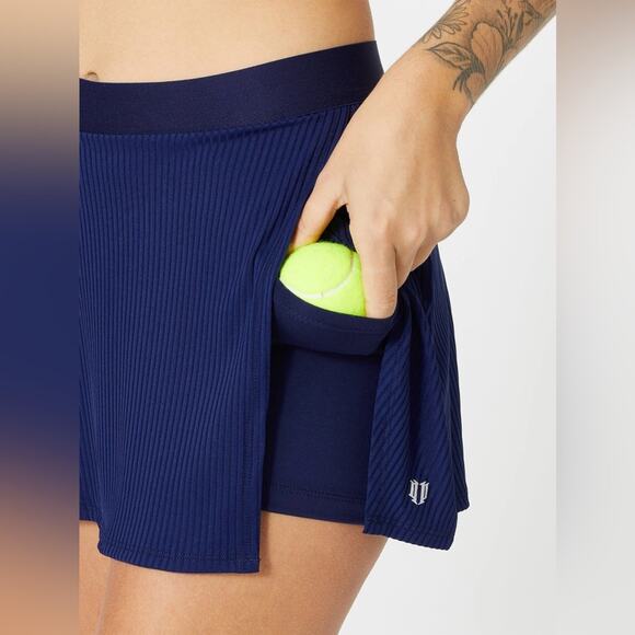 Eleven By Venus Williams Can't Stop Won't Stop Skirt Size M - Admiral Navy NWT - Picture 4 of 5